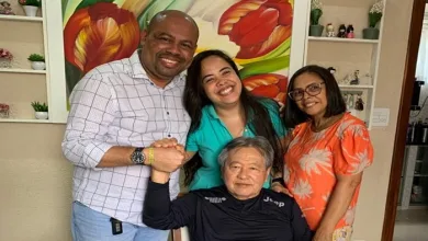 Nenengo foi convidado por Akira e sua família para um café da manhã - Foto: Acervo pessoal