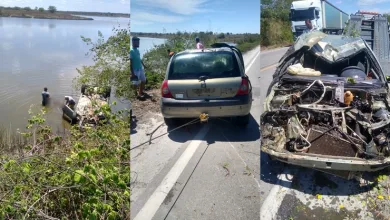 Motorista morre após carro cair em açude na zona rural