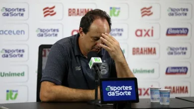 Rogério Ceni durante coletiva pós jogo - Foto: Felipe Oliveira/EC Bahia