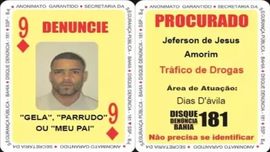 Homem ocupava a carta 9 de ouros do Baralho do Crime. Foto: Divulgação/SSP