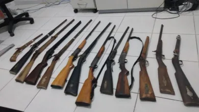 Armas semiautomáticas são aquelas que o atirador não precisa realizar nenhuma ação entre os disparos - Foto: Divulgação/SSP-SE