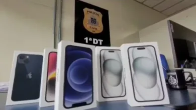 Polícia da Bahia indicia 14 suspeitos de aplicarem ‘golpe do cartão virtual’ em compras de celulares de última geração — Foto: Reprodução/TV Sudoeste