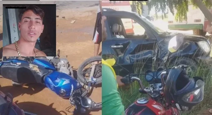 Jovem de 23 anos morre em acidente envolvendo carro e moto na BR-116- Foto: Reprodução