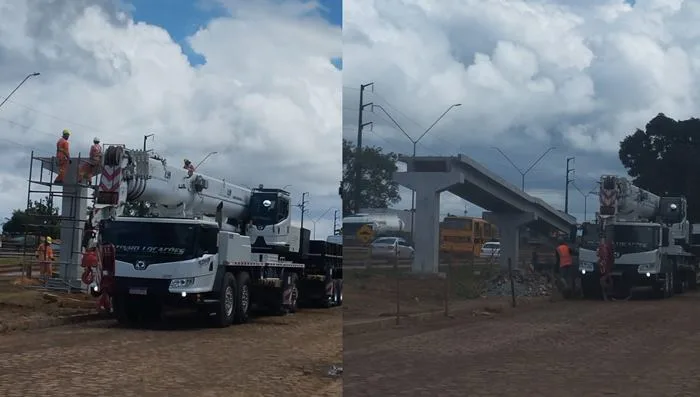 BERIMBAU: Obras de reconstrução da passarela do distrito do Bessa são iniciadas- Foto: Fala Genefax