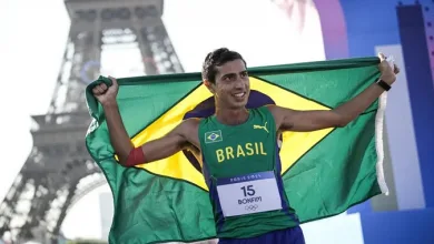 Caio Bonfim é prata na marcha atlética em Paris 2024 - Olimpíada - em 1º/08/2024- Foto: Alexandre Loureiro/COB/Direitos Reservados Esportes