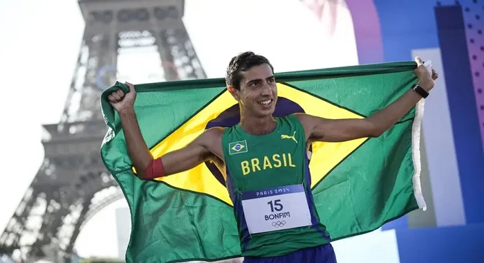 Caio Bonfim é prata na marcha atlética em Paris 2024 - Olimpíada - em 1º/08/2024- Foto: Alexandre Loureiro/COB/Direitos Reservados Esportes