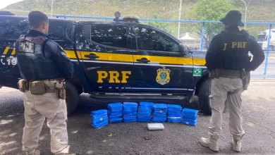 PRF prende traficante com 58 kg de cocaína em veículo- Foto: Reprodução/ Nucom PRF