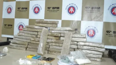 Polícia Militar apreende mais de 30 kg de maconha durante ação- Foto: Reprodução/15ºBPM/Itabuna