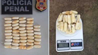 Detentos são flagrados com 47 cápsulas de cocaína dentro do estômago — Foto: Polícia Penal da Bahia