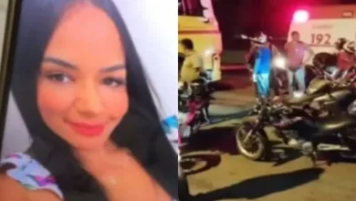 Enfermeira morre após batida entre motocicleta e caminhão — Foto: Reprodução/TV Bahia